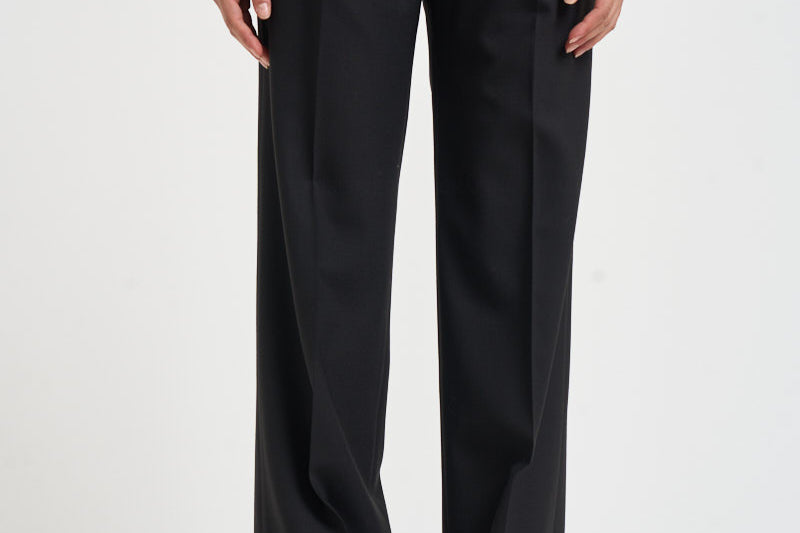 Pantaloni donna con bottoni laterali neri SIMONA BE1330XBLACK BERWICH 