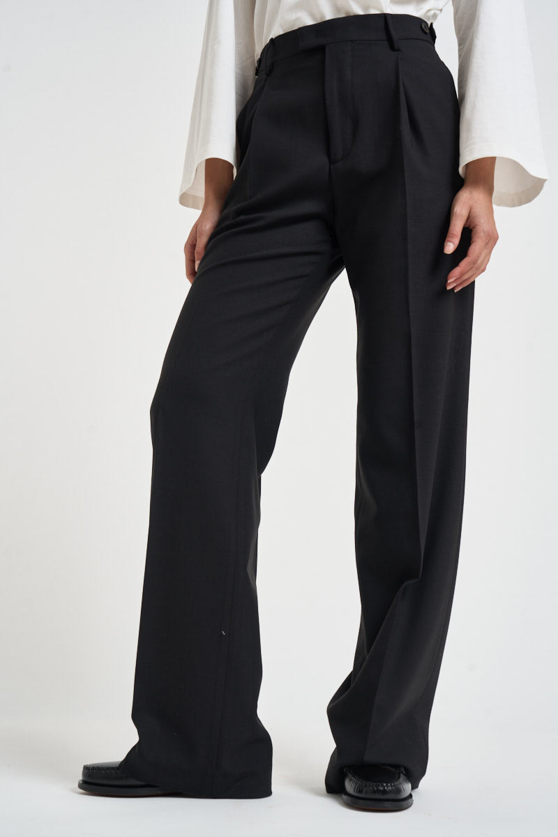 Pantaloni donna con bottoni laterali neri SIMONA BE1330XBLACK BERWICH 