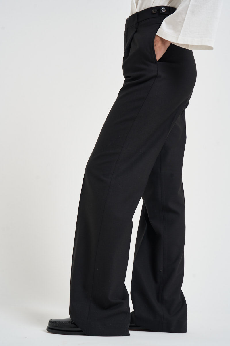 Pantaloni donna con bottoni laterali neri SIMONA BE1330XBLACK BERWICH 