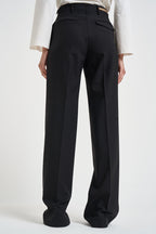 Pantaloni donna con bottoni laterali neri SIMONA BE1330XBLACK BERWICH 