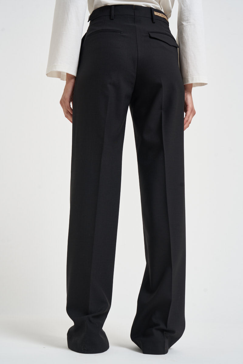 Pantaloni donna con bottoni laterali neri SIMONA BE1330XBLACK BERWICH 