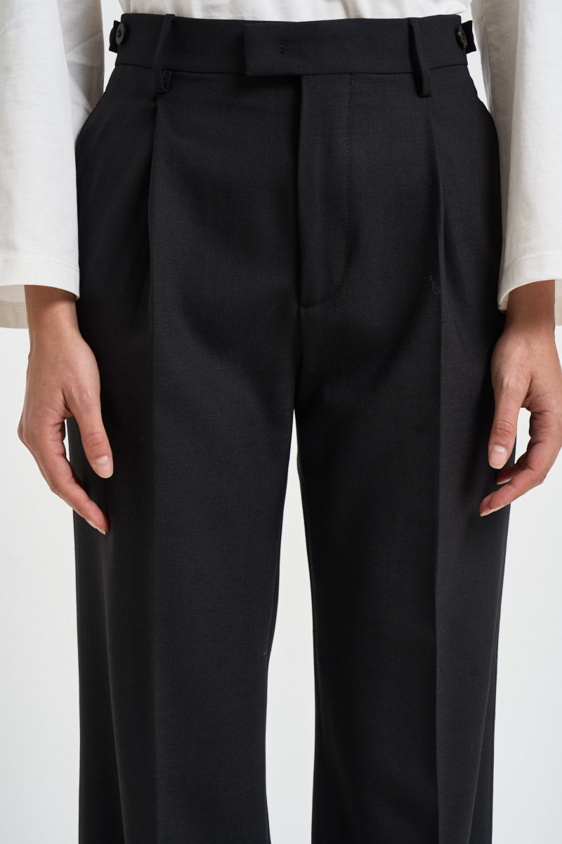 Pantaloni donna con bottoni laterali neri SIMONA BE1330XBLACK BERWICH 