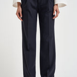 Pantaloni donna con bottoni laterali blu notte SIMONA BE1330XNAVY BERWICH 