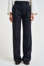 Pantaloni donna con bottoni laterali blu notte SIMONA BE1330XNAVY BERWICH 