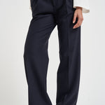 Pantaloni donna con bottoni laterali blu notte SIMONA BE1330XNAVY BERWICH 