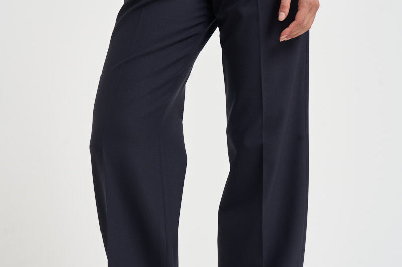 Pantaloni donna con bottoni laterali blu notte SIMONA BE1330XNAVY BERWICH 