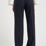 Pantaloni donna con bottoni laterali blu notte SIMONA BE1330XNAVY BERWICH 
