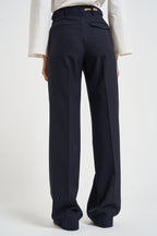 Pantaloni donna con bottoni laterali blu notte SIMONA BE1330XNAVY BERWICH 