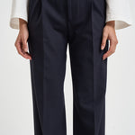 Pantaloni donna con bottoni laterali blu notte SIMONA BE1330XNAVY BERWICH 