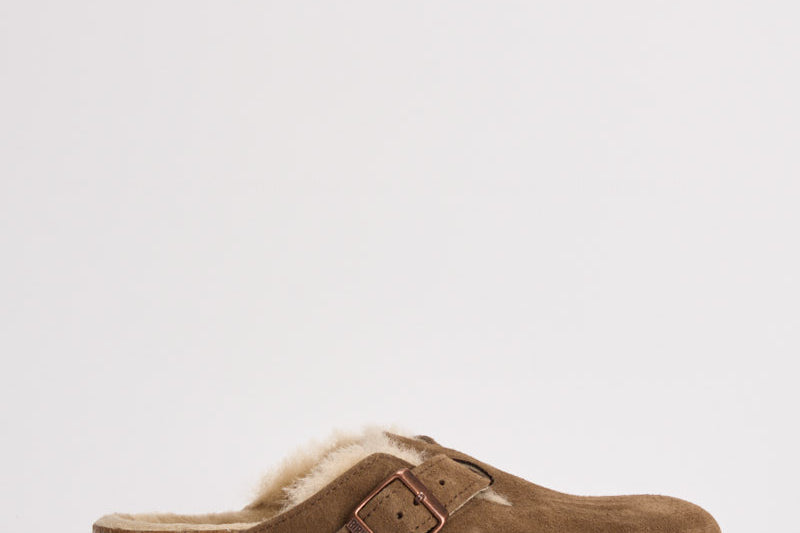 Scarpa donna Boston Shearling marrone dark tea 1032432 DARK TEE BIRKENSTOCK 
