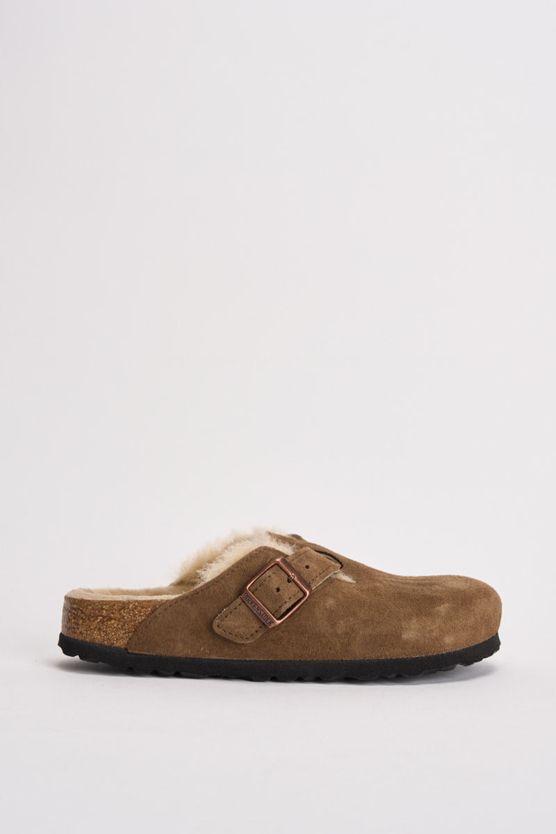 Scarpa donna Boston Shearling marrone dark tea 1032432 DARK TEE BIRKENSTOCK 