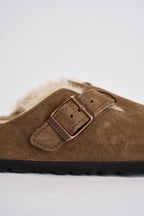 Scarpa donna Boston Shearling marrone dark tea 1032432 DARK TEE BIRKENSTOCK 