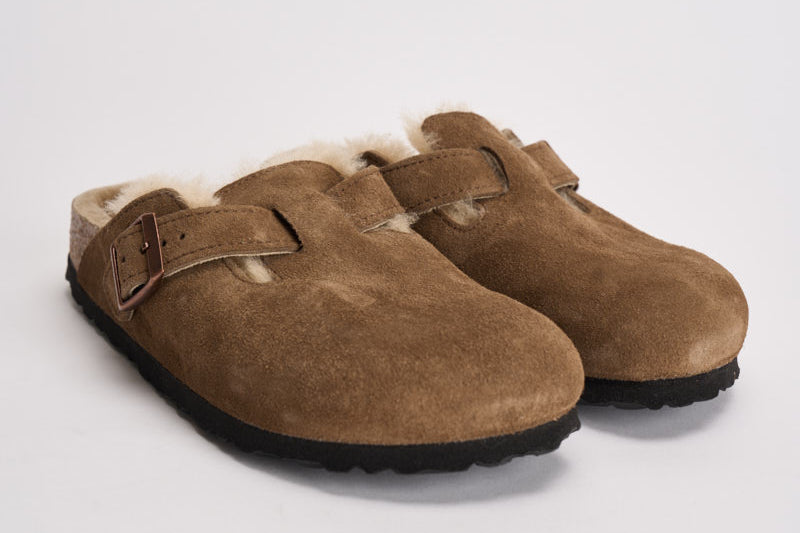 Scarpa donna Boston Shearling marrone dark tea 1032432 DARK TEE BIRKENSTOCK 