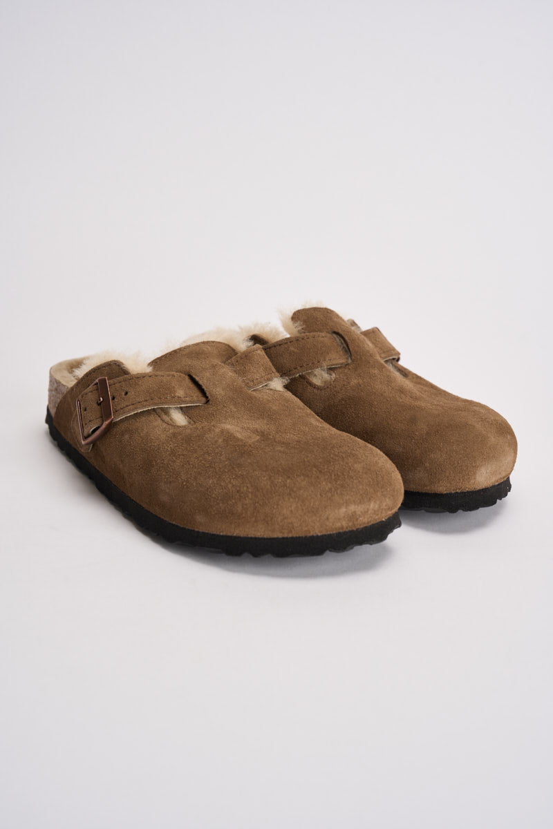 Scarpa donna Boston Shearling marrone dark tea 1032432 DARK TEE BIRKENSTOCK 