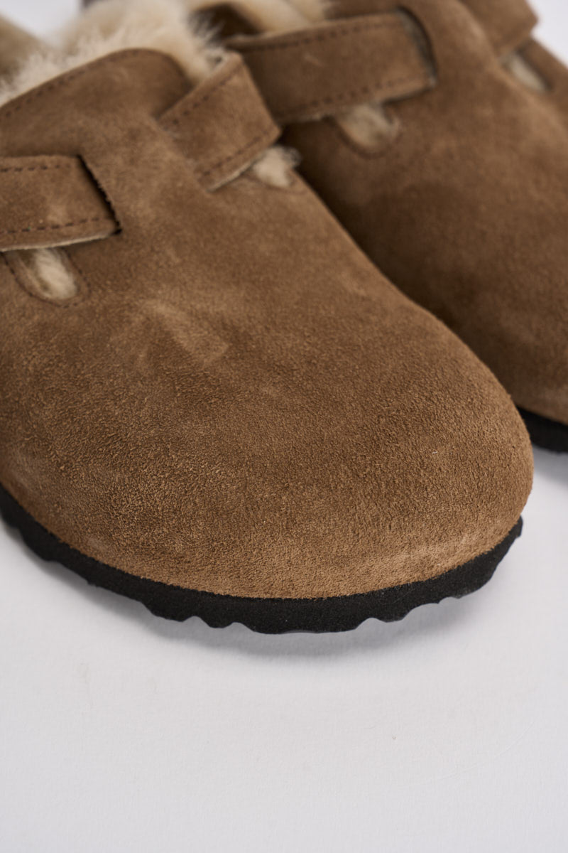 Scarpa donna Boston Shearling marrone dark tea 1032432 DARK TEE BIRKENSTOCK 