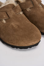 Scarpa donna Boston Shearling marrone dark tea 1032432 DARK TEE BIRKENSTOCK 