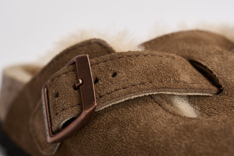 Scarpa donna Boston Shearling marrone dark tea 1032432 DARK TEE BIRKENSTOCK 