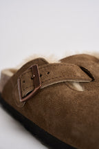 Scarpa donna Boston Shearling marrone dark tea 1032432 DARK TEE BIRKENSTOCK 