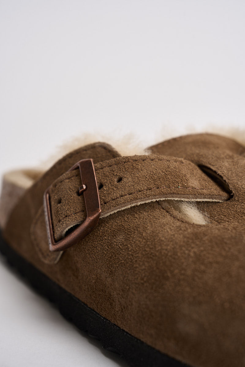Scarpa donna Boston Shearling marrone dark tea 1032432 DARK TEE BIRKENSTOCK 