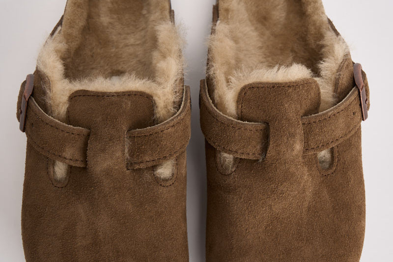 Scarpa donna Boston Shearling marrone dark tea 1032432 DARK TEE BIRKENSTOCK 