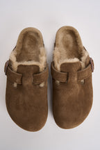 Scarpa donna Boston Shearling marrone dark tea 1032432 DARK TEE BIRKENSTOCK 