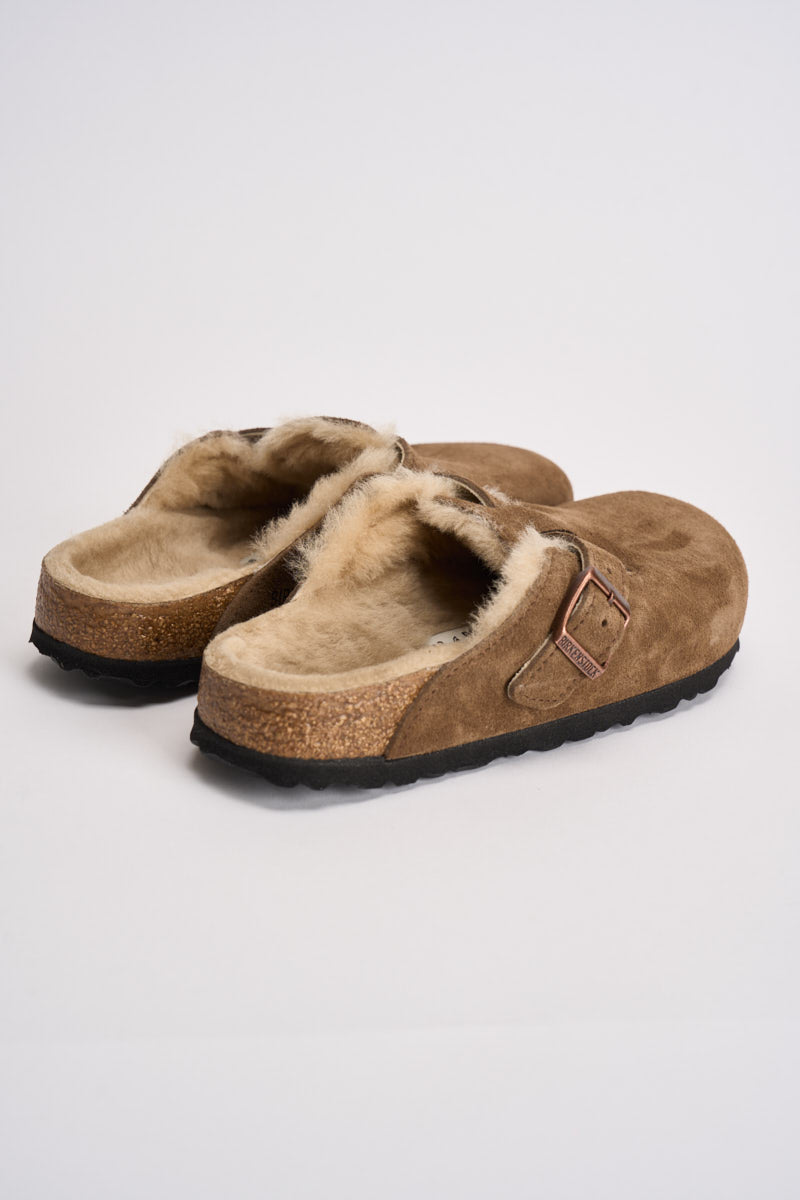 Scarpa donna Boston Shearling marrone dark tea 1032432 DARK TEE BIRKENSTOCK 