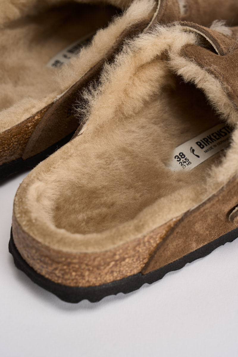 Scarpa donna Boston Shearling marrone dark tea 1032432 DARK TEE BIRKENSTOCK 