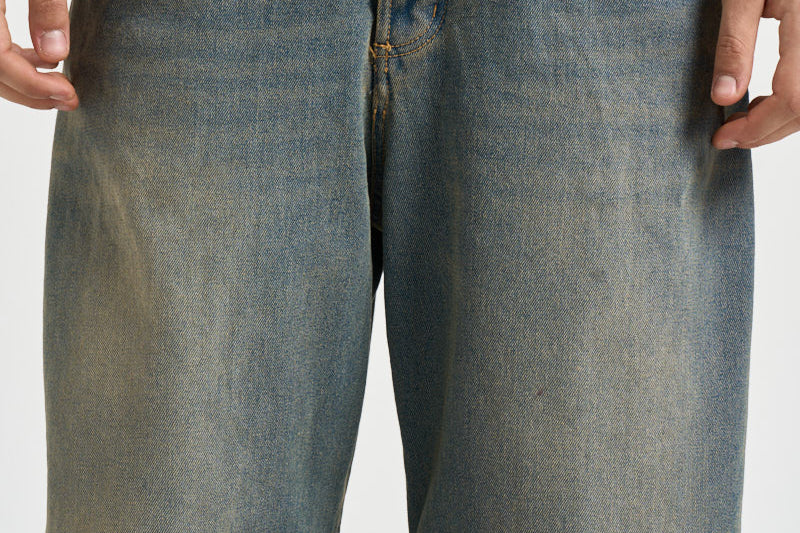 Jeans uomo denim lavaggio vintage celeste 46BLK20 430 BL11 