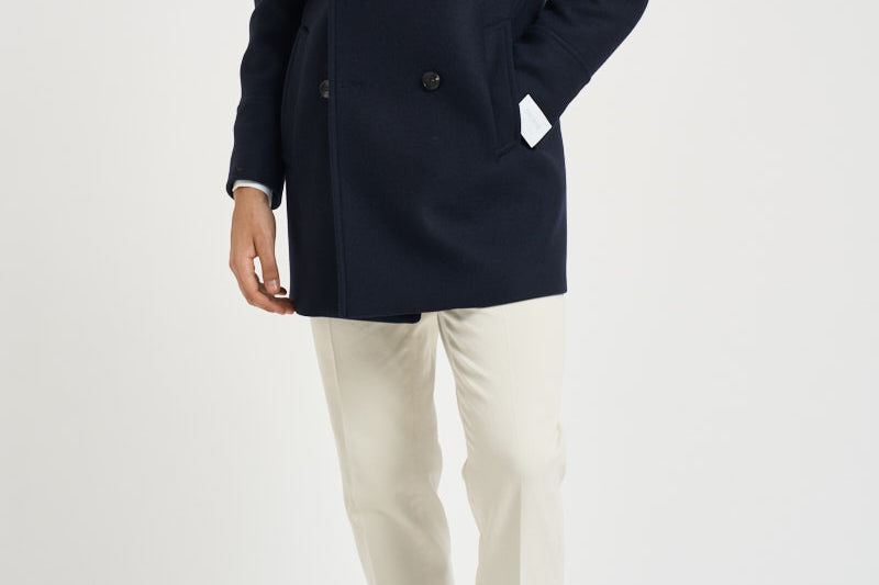 Cappotto uomo doppiopetto blu notte ALGARVE CC1232 BRERAS 