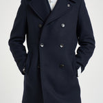 Cappotto uomo doppiopetto blu notte ALGARVE CC1232 BRERAS 