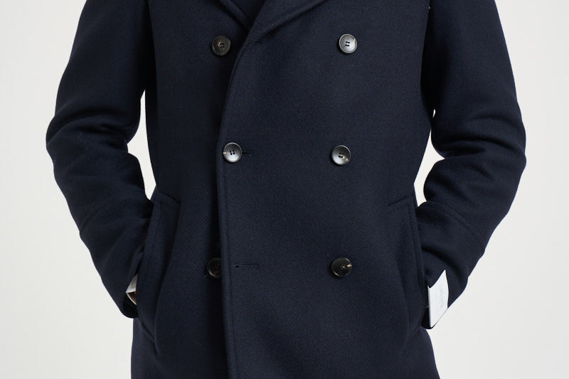 Cappotto uomo doppiopetto blu notte ALGARVE CC1232 BRERAS 