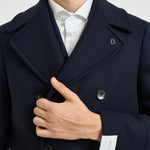 Cappotto uomo doppiopetto blu notte ALGARVE CC1232 BRERAS 