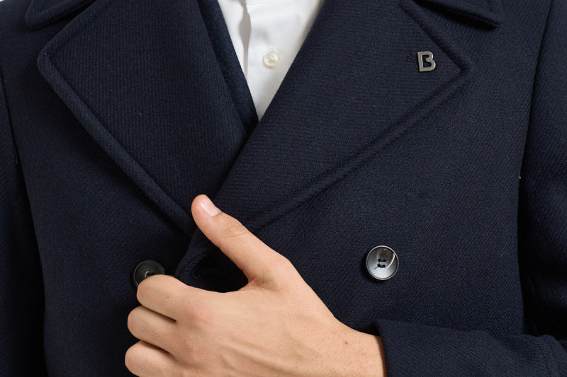 Cappotto uomo doppiopetto blu notte ALGARVE CC1232 BRERAS 