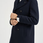 Cappotto uomo doppiopetto blu notte ALGARVE CC1232 BRERAS 