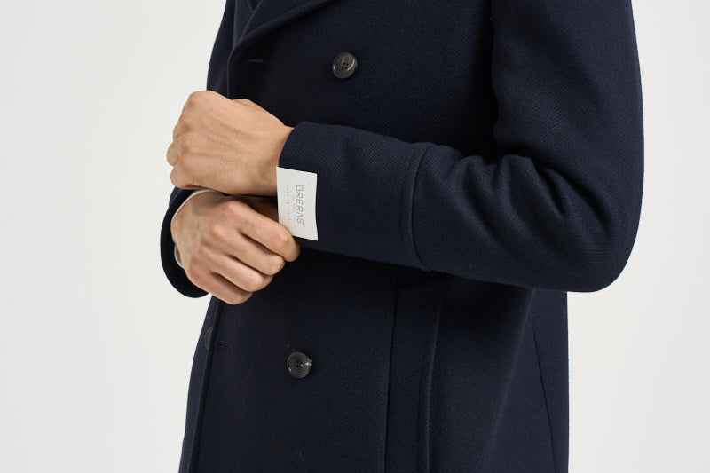 Cappotto uomo doppiopetto blu notte ALGARVE CC1232 BRERAS 