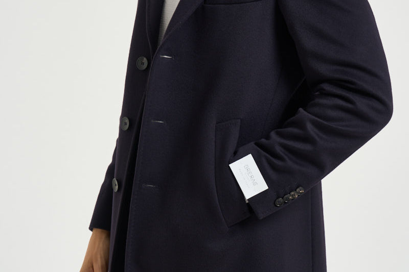 Cappotto uomo monopetto blu notte DUBLINO C100275 BRERAS 