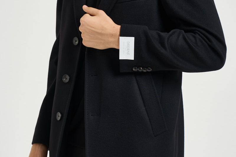 Cappotto uomo monopetto nero DUBLINO C100276 BRERAS 