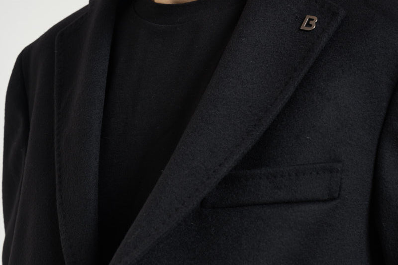 Cappotto uomo monopetto nero DUBLINO C100276 BRERAS 