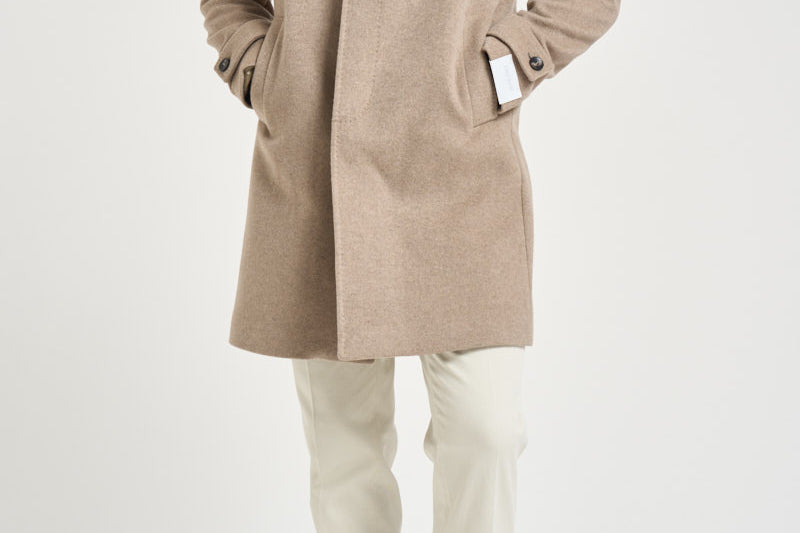 Cappotto uomo in cashmire beige PEST C909300 BRERAS 