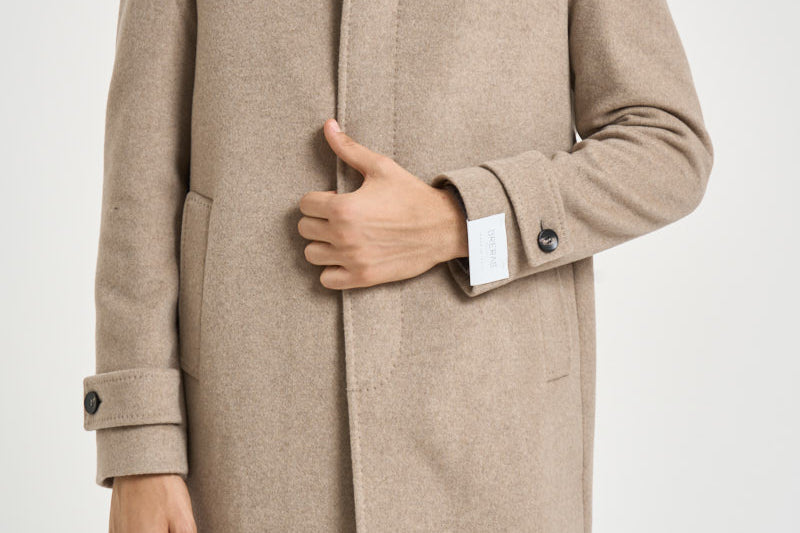 Cappotto uomo in cashmire beige PEST C909300 BRERAS 
