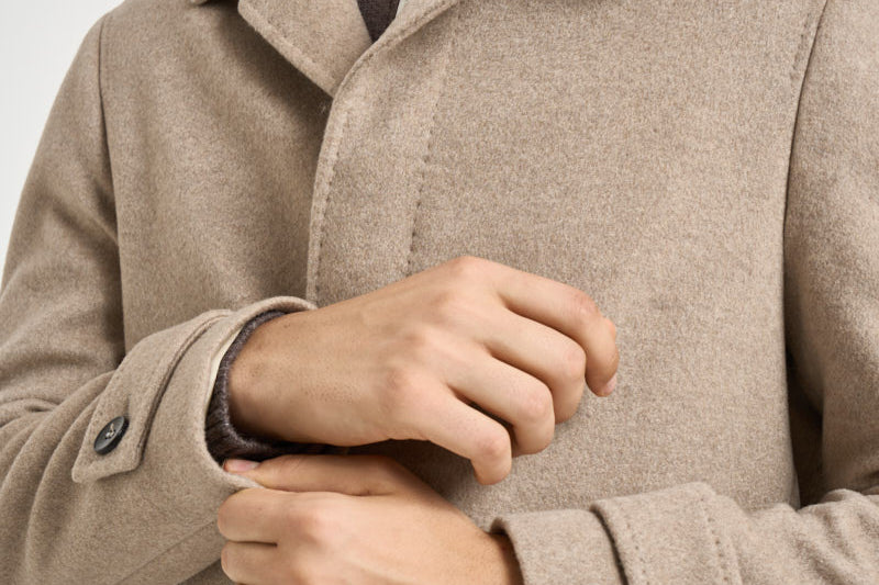 Cappotto uomo in cashmire beige PEST C909300 BRERAS 