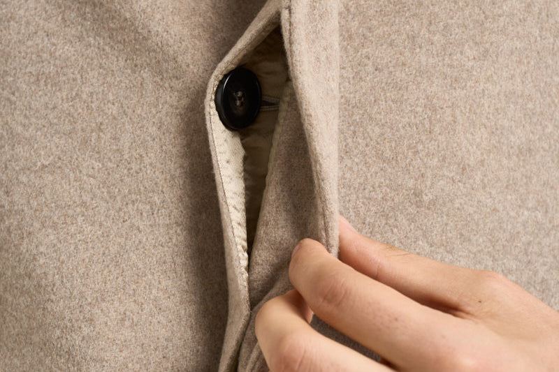 Cappotto uomo in cashmire beige PEST C909300 BRERAS 