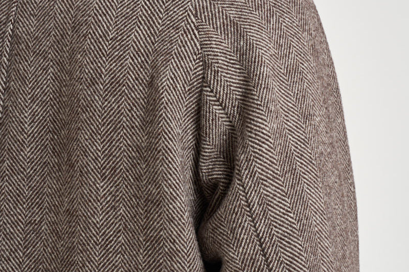 Cappotto uomo in lana beige e moro ZAGABRIA C14253 BRERAS 