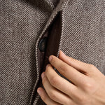 Cappotto uomo in lana beige e moro ZAGABRIA C14253 BRERAS 