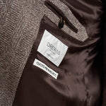 Cappotto uomo in lana beige e moro ZAGABRIA C14253 BRERAS 