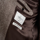 Cappotto uomo in lana beige e moro ZAGABRIA C14253 BRERAS 