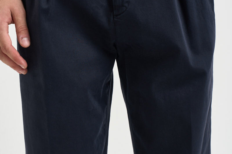 Pantalone uomo doppia pinces blu BELLO 40000811 BRIGLIA 