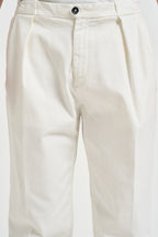 Pantalone uomo doppia pinces bianco BELLO 400008120 BRIGLIA 