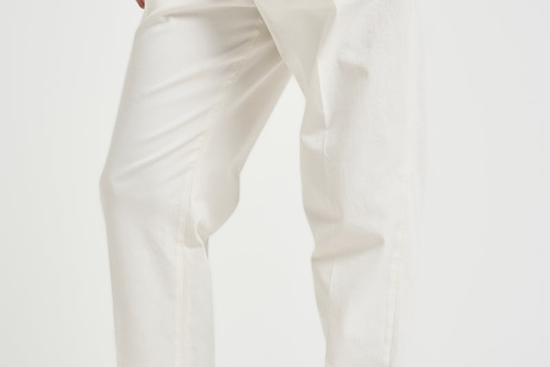 Pantalone uomo doppia pinces bianco BELLO 400008120 BRIGLIA 