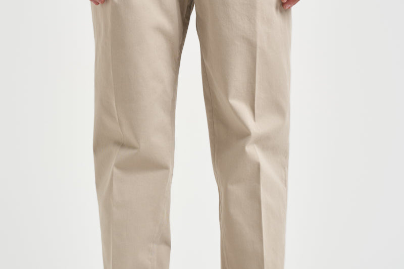 Pantalone uomo doppia pinces beige BELLO 40000823 BRIGLIA 